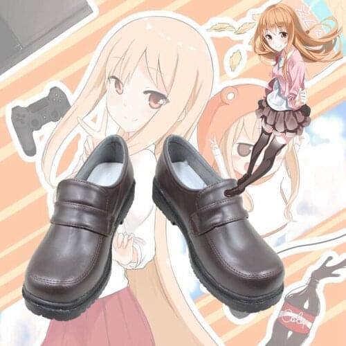 Himouto! Umaru-chan Umaru Doma Girls Daily Leather Cosplay Shoes C006