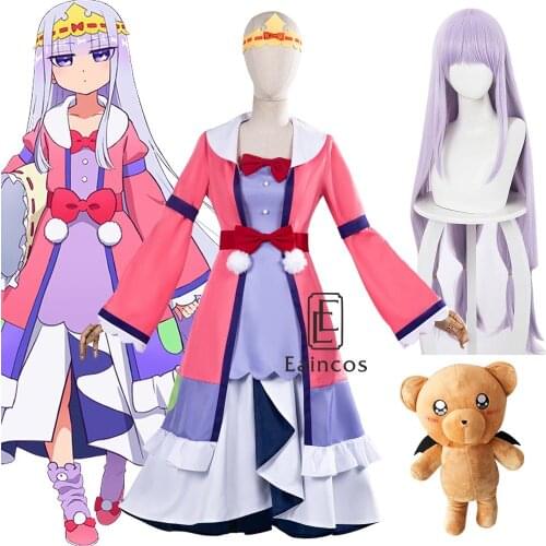 Anime Good Night at Demon Castle Sleepy Princess in the Demon Castle Princess Syalis Cosplay Costumes Wigs Doll Dress Sleepwear