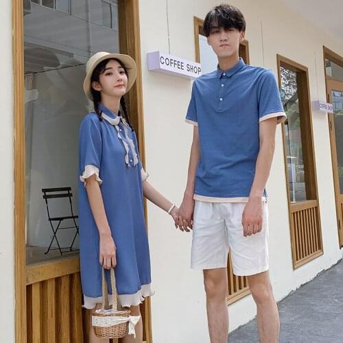 2021 couple summer dress new men coat and women skirt couples clothes couples clothing