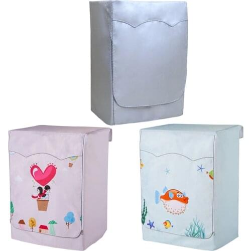 Cute Puffer Wash Machine Cover Waterproof Case Roller Washer Sunscreen Washing Machine Cover Roller Washing Dust-proof Cover