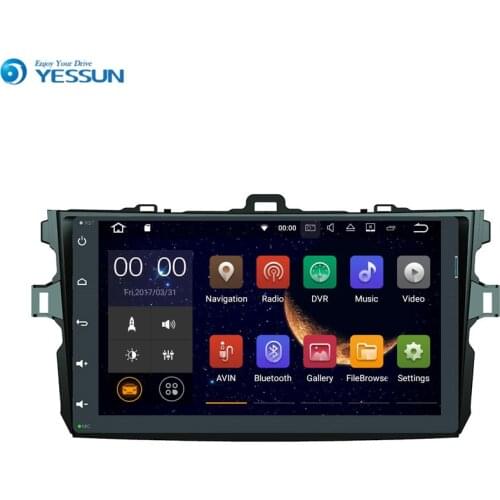 Yessun For TOYOTA Corolla 2006~2011 Android 6.0 Multimedia Player System Car Radio Stereo GPS Navigation Audio Video