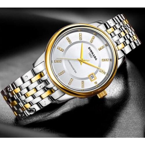 Hot Brand Design Mens Luxury Watch Stainless Steel Swiss Mechanical Movement Mens Business Watch