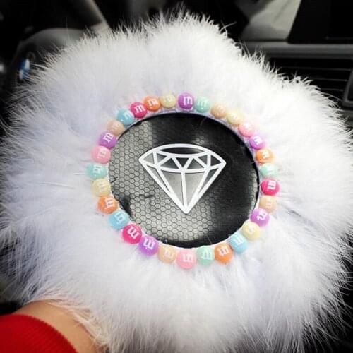 Little Fresh Creative Feather Car Anti-skid Pad Dashboard Center Console Storage Pad Car Decoration Cute Car Accessories