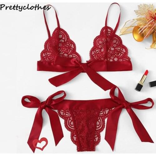 New Design Costume Women Lace Sexy Lace Strap Three-Point Sexy Lingerie Womens Erotic Underwear Sex Suit Costumes Lady Fashion