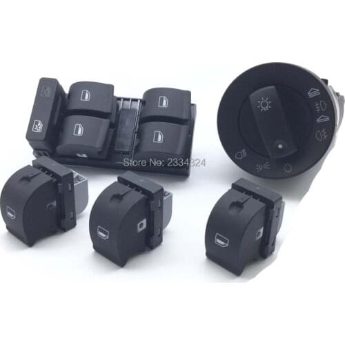 For AUDI A4 S4 B6 B7 Quattro Headlight Control Switch + Window Switch 8E0 941 531 A 8ED959851 8E0 959 855