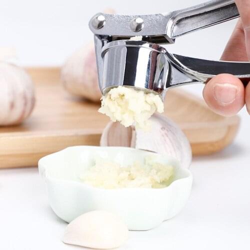 Kitchen Stainless Steel Garlic Press Crusher Home Cooking Vegetables Ginger Squeezer Masher Handheld Ginger Garlic Mincer Tools