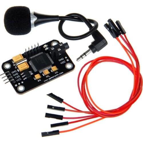 Control Durable Voice Recognition Module Universal Jumper Wire Black Speech With Microphone Tools High Sensitivity For A rduino