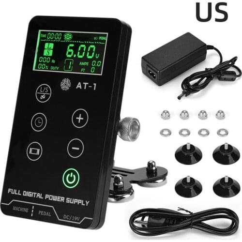Professional Tattoo Power Supply with Touch Screen Digital LCD with Cord for Tattoo Machine Supplies, Working Voltage 0-18V