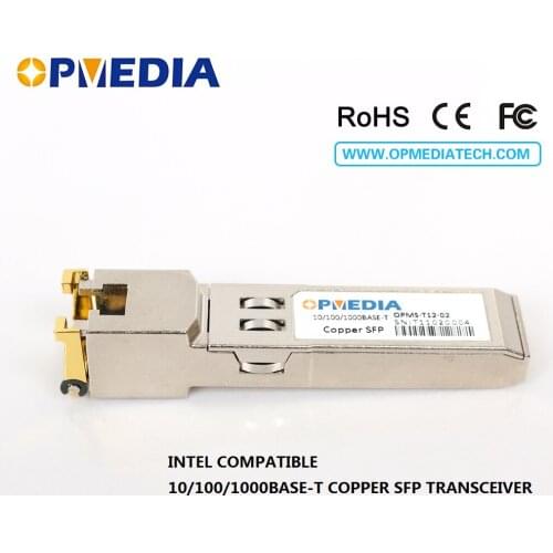 Intel compatible,Auto negotiatiing 10/100/1000M-T RJ45 copper SFP transceiver, optical module,RJ45 connector