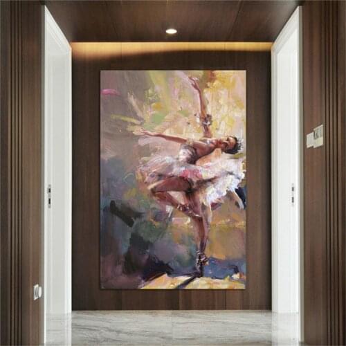 Dancing Girl Canvas Painting Portrait Pictures For Living Room Wall Art Prints Cuadro Decorative Canvas Prints Art no frame