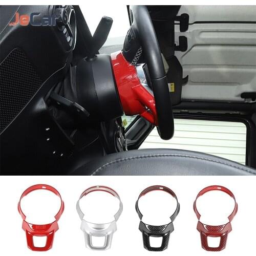Car Steering Wheel Pedestal Upper Decoration Cover Stickers Fit For Jeep Gladiator JT For Jeep Wrangler JL 2018-2021