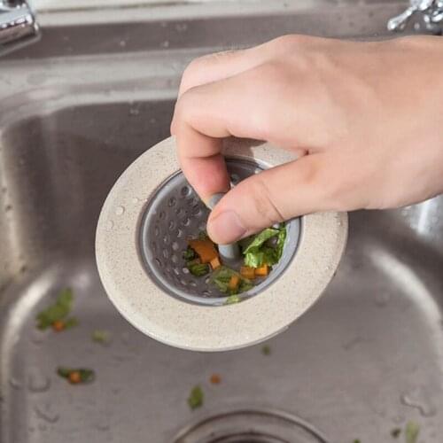 1PCS Portable Silicone Sink Strainer Waste Plug Sink Filter Waste Collector Kitchen Bathroom Accessories Colanders & Strainers