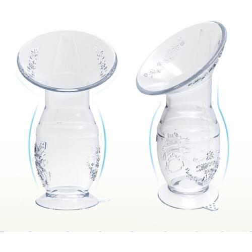 1Pcs Silicone Breast Pump Breast Milk Collector With Suction Cup Manual Milker Baby Mother Milk Collecting Machine 85mm Mouth