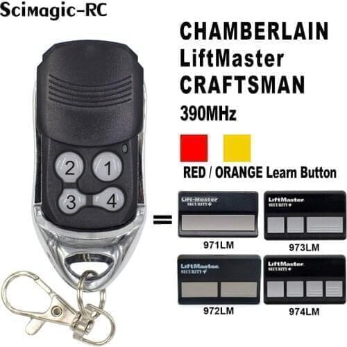 10pcs For 971LM 970LM Liftmaster SEARS Craftsman One Button Security Remote Control 390mhz Transmitter