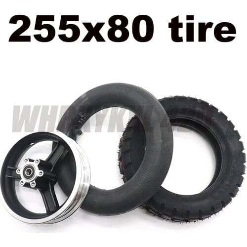 10x3 inch Tire Inner wheel hub 255x80 Inside Outside Tire Off-road Tire for Electric Scooter Speedual Grace 10 Zero 10X 10 * 3.0