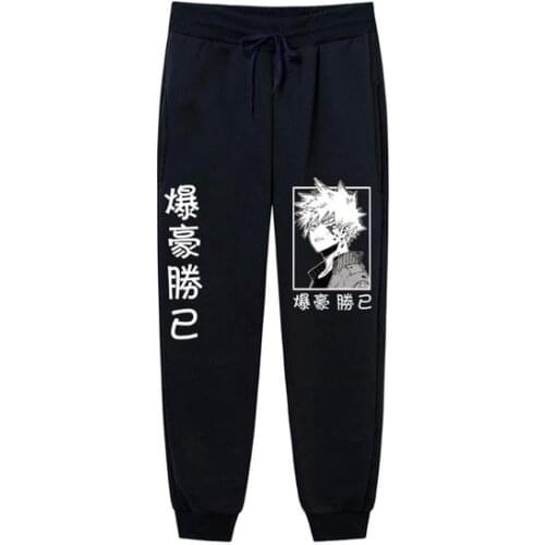 2021 Japanese Anime My Hero Academia Katsuki Bakugo Print Men Women Pants Joggers Trousers Casual Harajuku Sweatpants