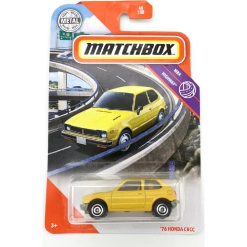 76 HONDA CVCC Matchbox Cars 1:64 Metal Material Body Race Car Collection Alloy Car Gift