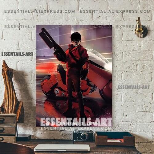 Akira Shotaro Kaneda Anime Poster Canvas Wall Art Painting Decor Pictures Bedroom Study Living Room Home Decoration Prints