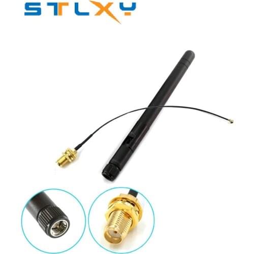 2.4GHz 3dBi WiFi 2.4g Antenna Aerial RP-SMA Male wireless router+ 15cm PCI U.FL IPX to RP SMA Male Pigtail Cable ESP8266 ESP32