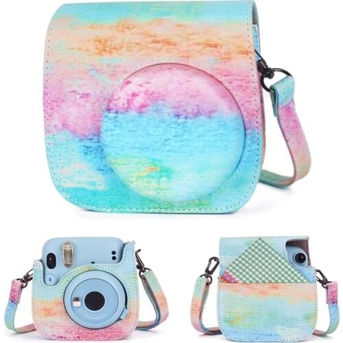 Camera Protective Case Cover Shell for Instax Mini 11 with Shoulder Strap Bag Travel Portable Protective Carrying Case