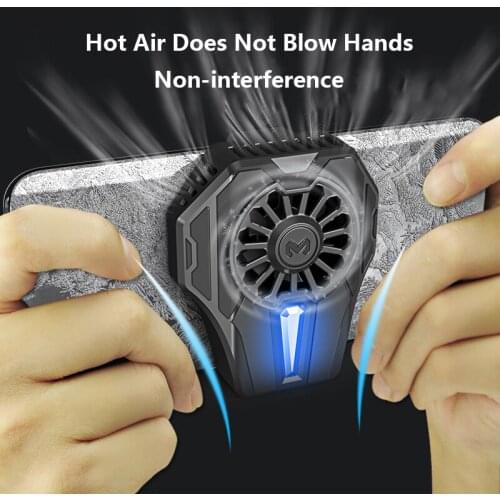 Hot Mobile Phone Radiator Phone Cooling Fan Case Cold Wind Handle Fan Gaming Universal Phone Cooler High-quality Dropship