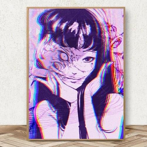 Modular Canvas HD Prints Junji Ito Tribute Wall Artwork Posters Japanese Anime Paintings Girl Room Home Decor Pictures Framework