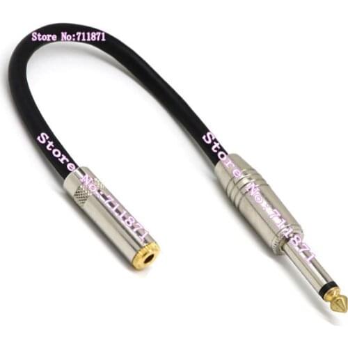Mono 6.35 Male 3.5 Female Audio Line cable 3.5 Female Mono 6.35 Male Audio cable Line 3.5mm 6.35mm Audio wire cord cable line