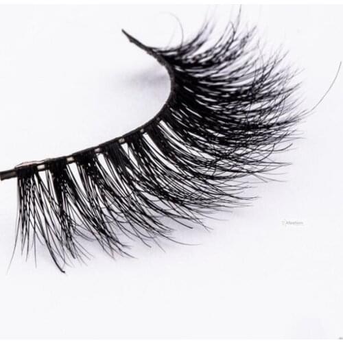1 pair Mink Eyelashes Nature Black False Eyelashes Cross Fake Hand made Eye Lashes Extension accessory Makeup tools