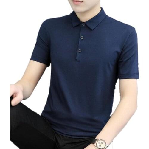 Summer Plus Size Men Lapel Shirt Cozy Sweat-absorbable Short Sleeve Men Golf Sports Shirt Tops chemise homme рубашка мужская2021
