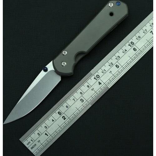 KBTOOL small sebenza 21 plain folding knife D2 blade Titanium handle outdoor utility pocket camping hunting survival EDC knives