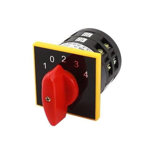 Ui380V Ith 5A 12 Screw Terminals 5P Rotary Cam Changeover Switch