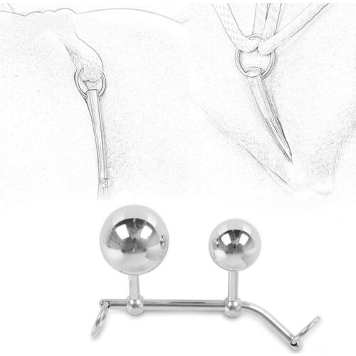 Stainless Steel Female Anal Vagina Ball Vagina Insert Anal Hook Sex Toy For Women Plug In Steel Chastity Belts Rope Hook SexShop