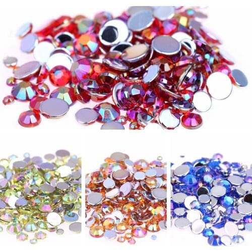 3mm 5000pcs AB Colors Nail Rhinestones for Shoes Clothing Decorations High Shine Sparkling Tips Manicure 3D Nail Art Decoration