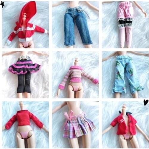30cm doll bratz doll Monster High School Doll Clothes Skirt Suit Replacement Play Clothes