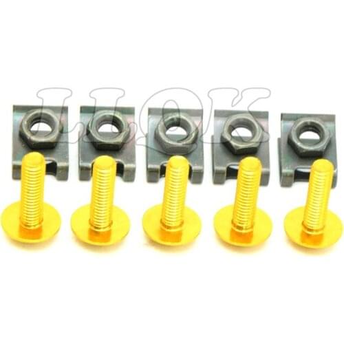 5pcs 6mm CNC Motorcycle Fairing body work Bolts Screws For Aprilia DORSODURO 1200 2011-2013 2012 ducati monster 1100 620 696 796