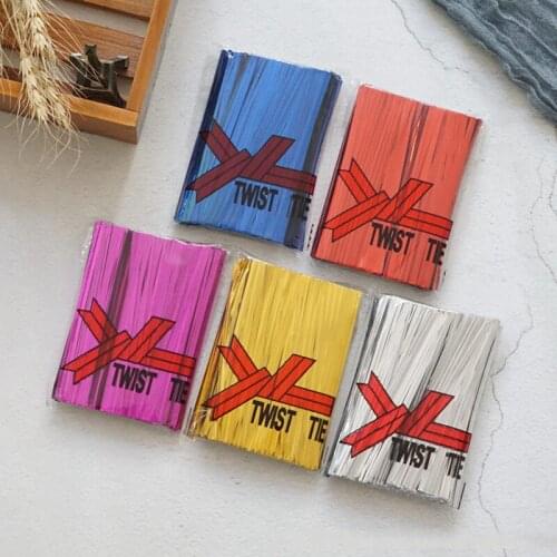 800pcs Colorful Wire Metallic Twist Ties for Candy Bag Baking Packaging Cello Bags Ligation Lollipop Dessert Sealing Twist Tie