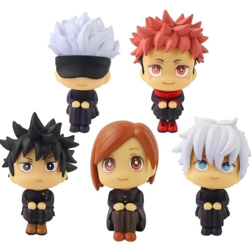 9cm Anime Jujutsu Kaisen PVC Axtion Figure Itadori Yuji Gojo Satoru Fushiguro Megumi Kugisaki Nobara Mini Model Toys Brinquedos