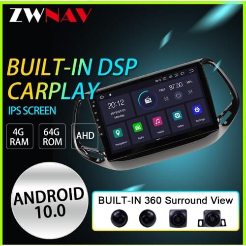 Android10 8 Core Car Radio GPS Navigation DVD JEEP Commander 2016-2019 360 Panorama DSP
