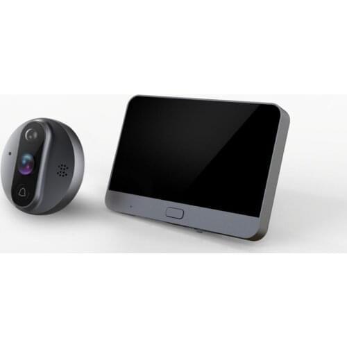 MEEYI R9 cats eye wireless WiFi video doorbell video intercom monitor 4.3 inch home security system