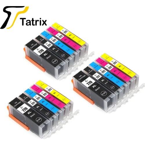 Tatrix For Canon PGI770XL CLI771XL PGI770 CLI771 Ink Cartridge For Canon PIXMA MG5770 MG6870 MG7770 PIXMA TS5070 TS6070 TS8070