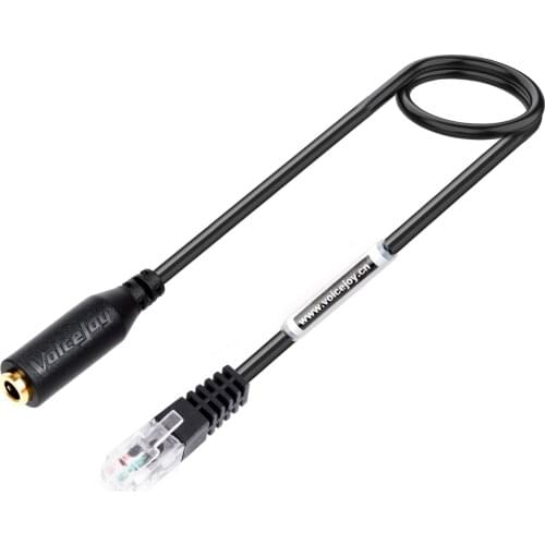 Smartphone headset with microphone Adapter to RJ9 Plug ONLY For Yealink T21 T41 ,Snom,Grandstream GXP1200 Phones,etc