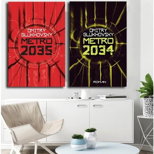Metro 2033 Logo Game Minimalist Posters And Prints 2035 Wall Art Canvas Painting For Living Room Decoration Home Decor