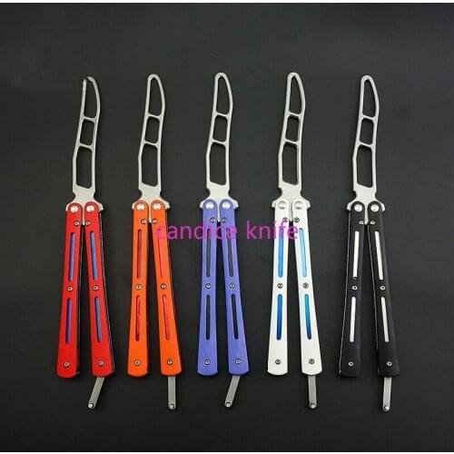 5 Colors 01 Bearing Butterfly Trainer Knife 440C Blade G10 Handle Outdoor Camping Hunting Knife Jilt Pocket Free-swinging Knife