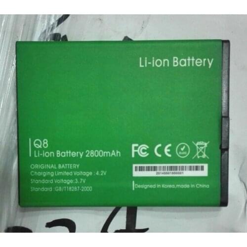 Original star Q8 phone 3.7V 2800mAh battery for star Q8 Quad Core phone-free shipping