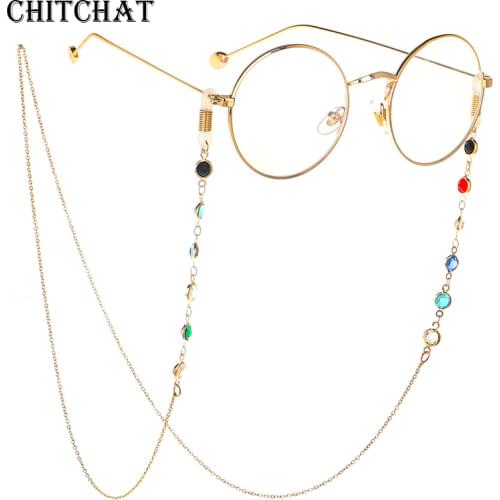 304L Stainless Steel 75CM Sunglasses Lanyard Strap Necklace Eyeglass Multicolor Chain Cord For Reading