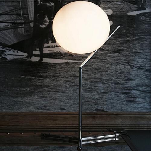 Morden Silver Gold Glass Table Lamp Study Living Room Bedroom Bedside Lamp Simple Work Protection LED Light Fixtures Table Light