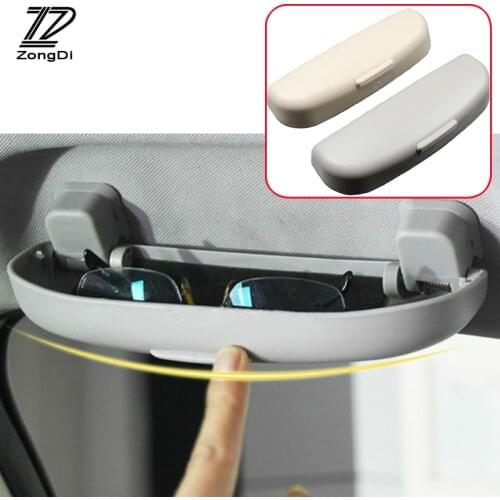 ZD 1Set Car Glasses Box Case Holder Car-Styling For Volvo S90 XC90 S80L V60 V40 For Renault Duster Jeep Compass Accessories