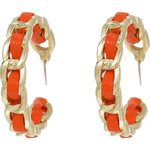 ZHINI New Simple Hoop Earrings for Women 3 Colors Alloy Stud Earring Statement Earring Wedding Fashion Jewelry 2021 brincos