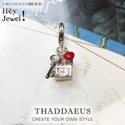 Love House Charm 2019 Romantic Fashion Women Jewelry 925 Sterling Silver Sweet Pendant Fit Bracelet