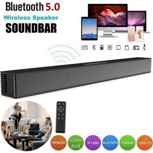 40W Home Theater TV SoundBar Bluetooth Speaker Surround Stereo Wired Sound Bar Built-in Subwoofer Optical HDMI-Compatible AUX
